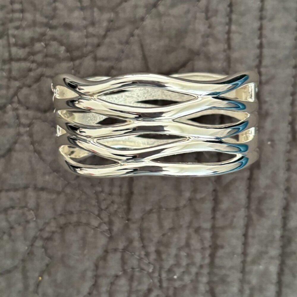 ALM Soho silver cuff bracelet sold by Blomingdales
